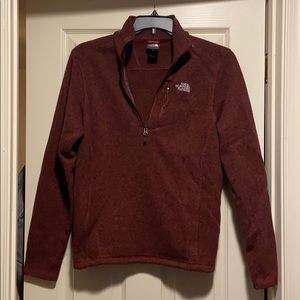 North Face Men’s Small Maroon Quarter zip